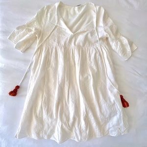 White Babydoll ZARA Dress